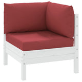 Vidaxl pallepuder 3 st Oxford Fabric Wine Rood