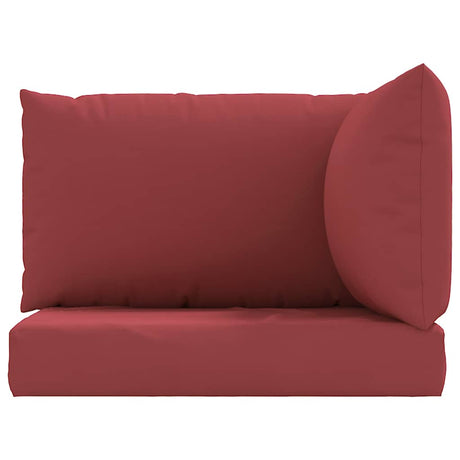 Vidaxl pallepuder 3 st Oxford Fabric Wine Rood