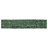 Vidaxl balkonskærm med mørkegrønne blade 400x75 cm