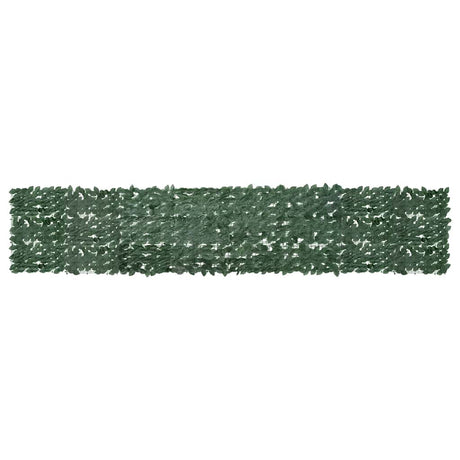 Vidaxl balkonskærm med mørkegrønne blade 400x75 cm
