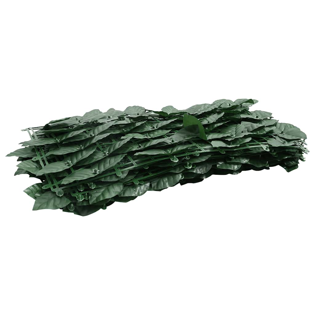 Vidaxl balkonskærm med mørkegrønne blade 400x75 cm