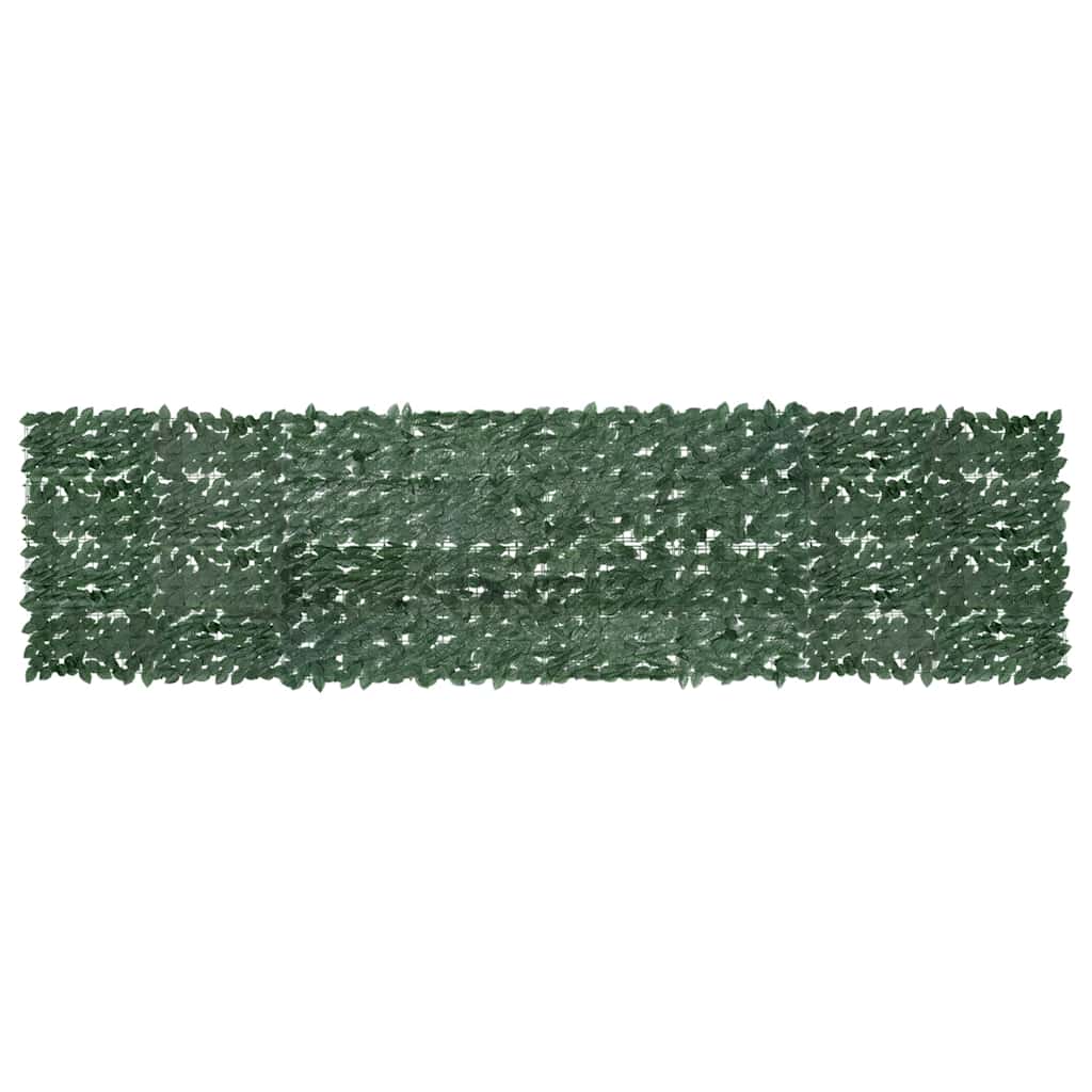 Vidaxl balkonskærm med mørkegrønne blade 400x100 cm