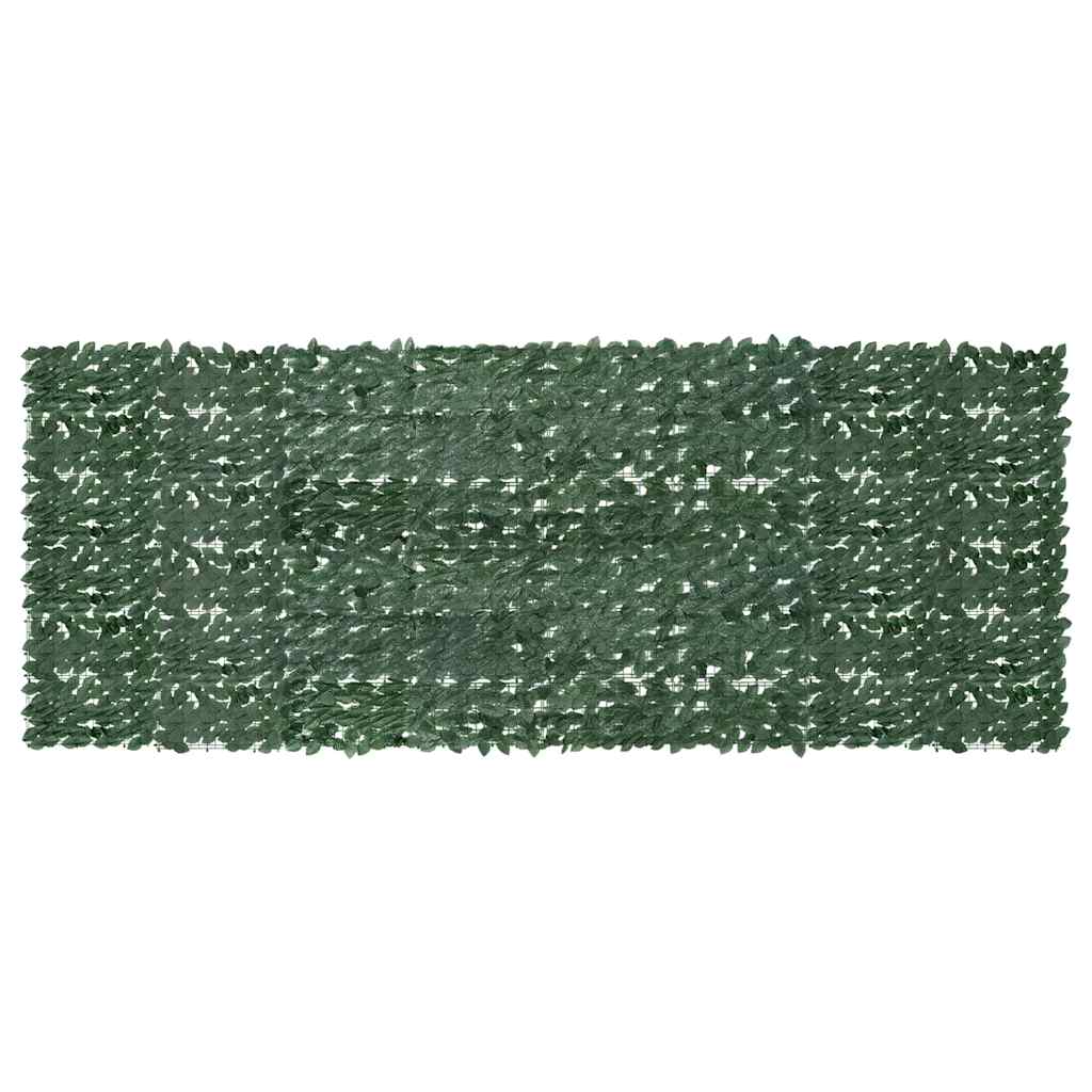 Vidaxl balkonskærm med mørkegrønne blade 400x150 cm