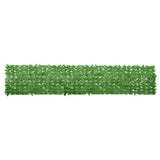 Vidaxl balkonskærm med grønne blade 400x75 cm