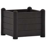 Vidaxl planter hævet 43x43x35 cm pp anthracite