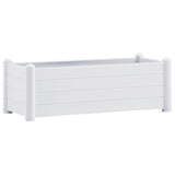 Vidaxl Planning Box hævet 100x43x35 cm pp hvid