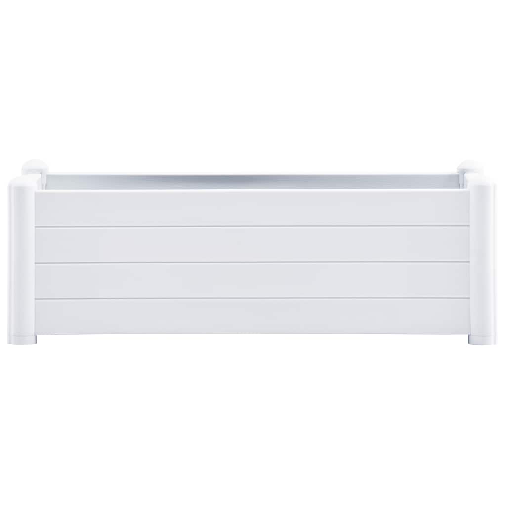 Vidaxl Planning Box hævet 100x43x35 cm pp hvid