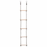Vidaxl stige med 5 sportsgrene 210 cm solid fyrretræ
