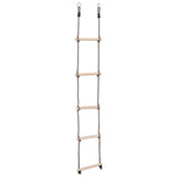Vidaxl stige med 5 sportsgrene 210 cm solid fyrretræ