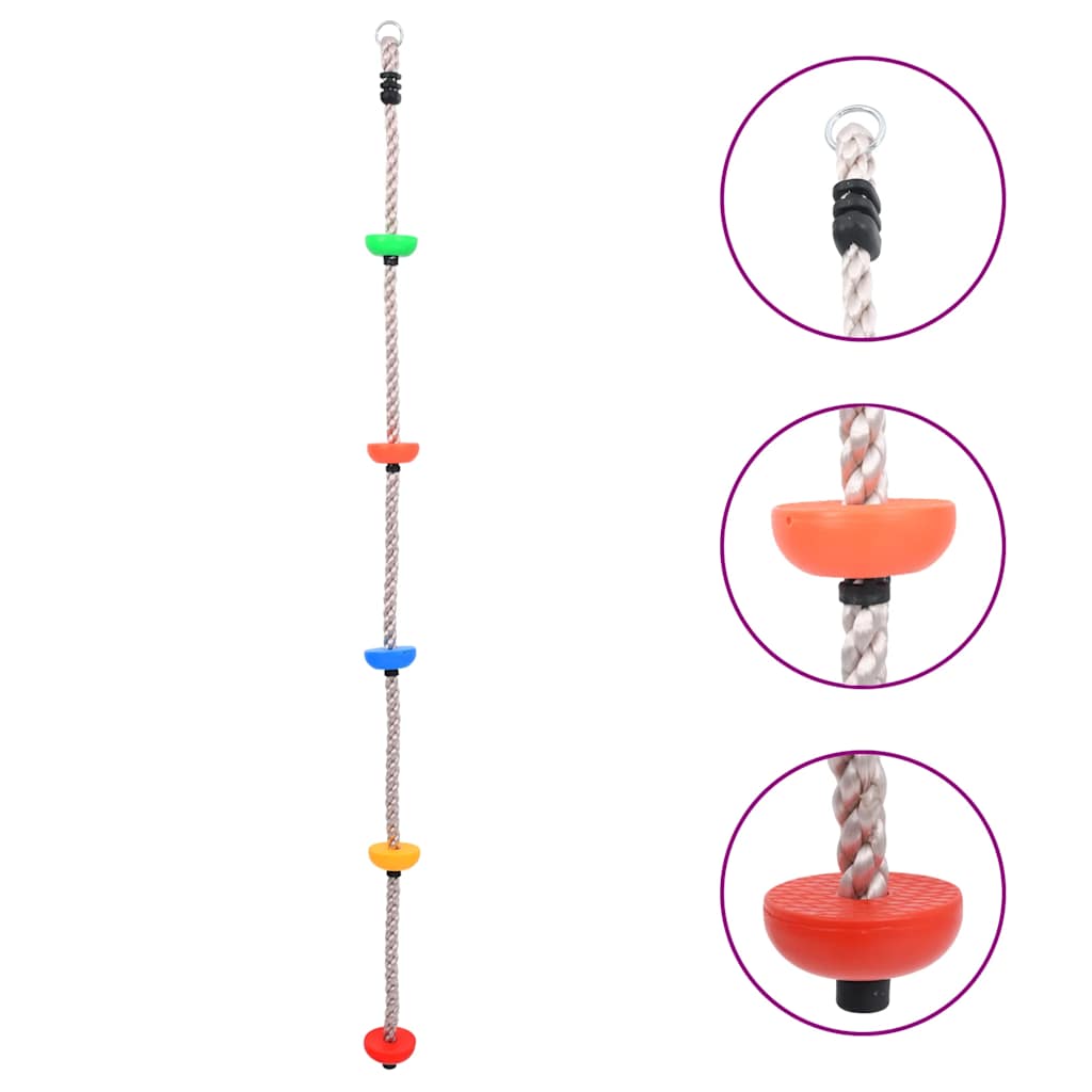 Vidaxl klatretov med diske 200 cm