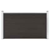Vidaxl hegnpanel 180x105 cm HKC sort