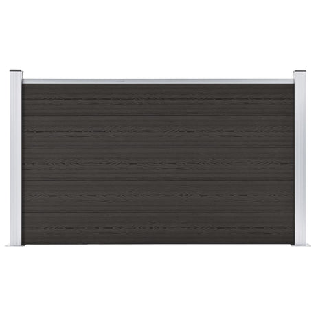 Vidaxl hegnpanel 180x105 cm HKC sort