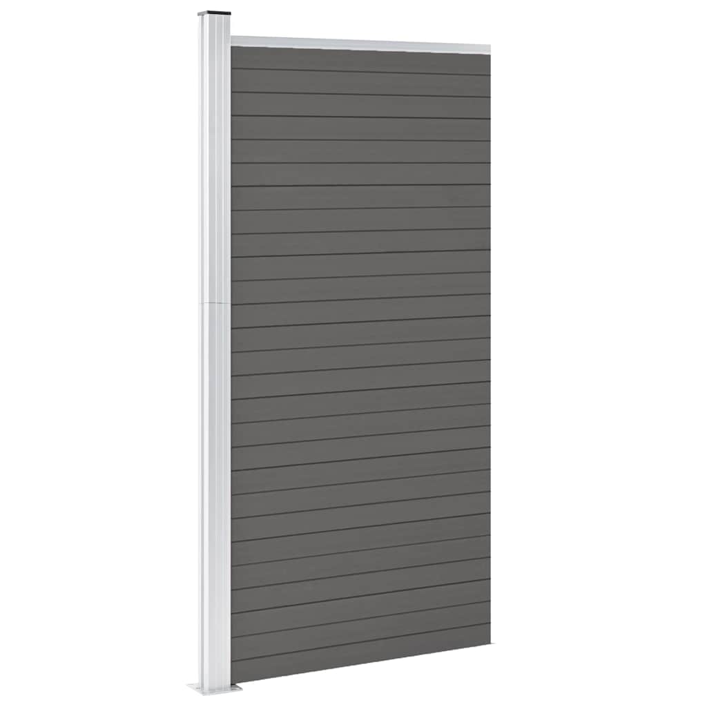 Vidaxl hegnpanel 95x186 cm HKC Gray