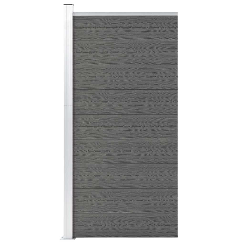 Vidaxl hegnpanel 95x186 cm HKC Gray