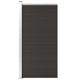 Vidaxl hegnpanel 95x186 cm HKC sort