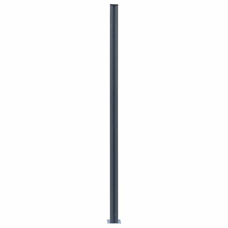 Vidaxl hegn poster 3. st 185 cm aluminium mørkegrå