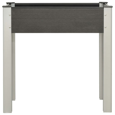 Vidaxl planter hævet 75x40x75 cm HKC grå