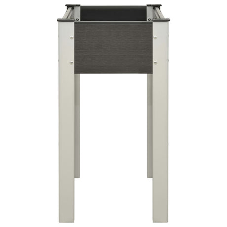 Vidaxl planter hævet 75x40x75 cm HKC grå