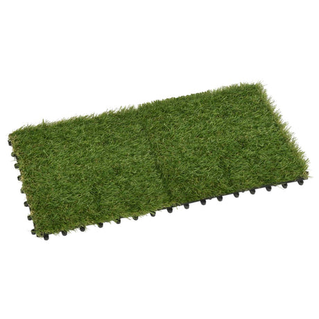 Vidaxl Kunstige græsfliser 22 pcs 30x30 cm grøn