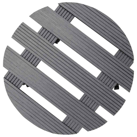 Vidaxl Plant Trolleys 2 PCS Ø30X7,5 cm HKC Grå