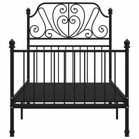 Vidaxl bedframe metaal zwart 100x200 cm