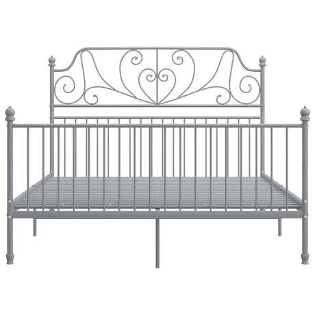 Vidaxl bedframe zonder matras metaal grijs 140x200 cm