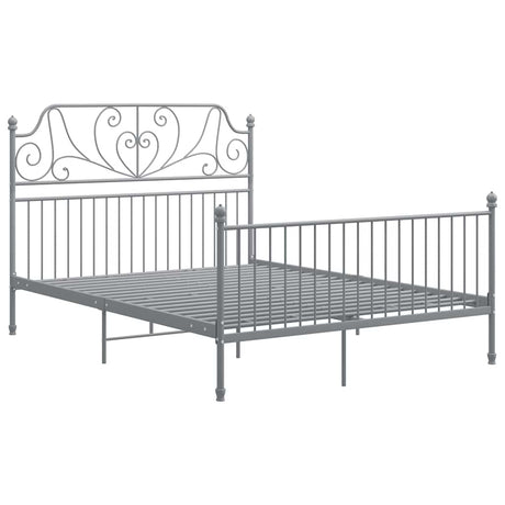 Vidaxl bedframe metaal grijs 160x200 cm
