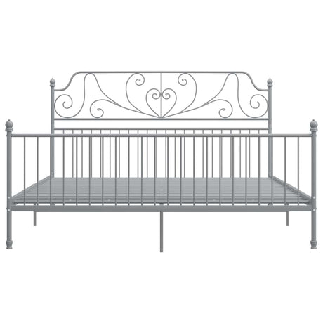 Vidaxl bedframe metaal grijs 200x200 cm