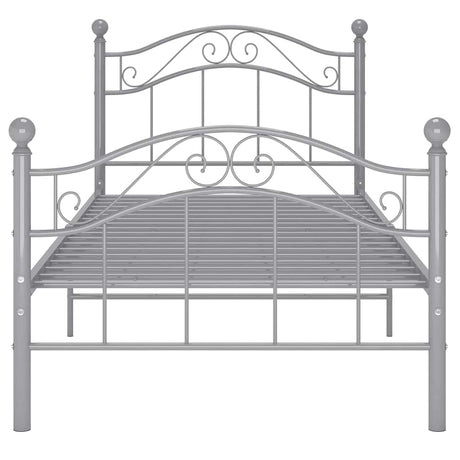Vidaxl bedframe metaal grijs 90x200 cm