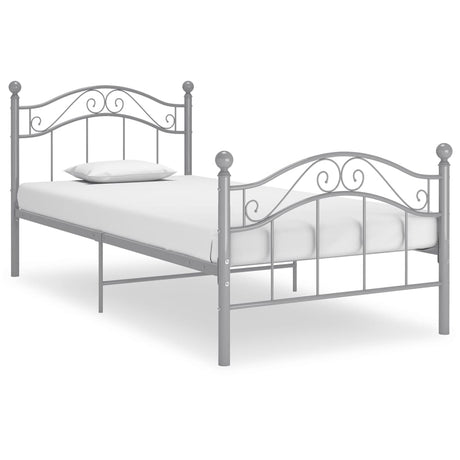Vidaxl bedframe metaal grijs 100x200 cm