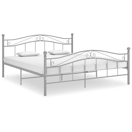 Vidaxl bedframe zonder matras metaal grijs 140x200 cm