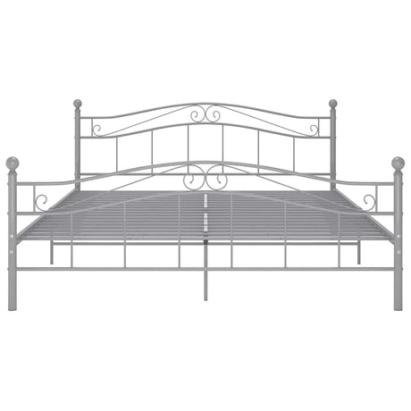 Vidaxl bedframe zonder matras metaal grijs 140x200 cm
