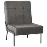 Vidaxl relaxstoel 65x79x87 cm fluweel donkergrijs