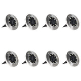 Vidaxl Ground Lamps 8 st Solar LED RGB -farve