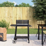 Vidaxl Charcoal Barbecue med hjulstål sort