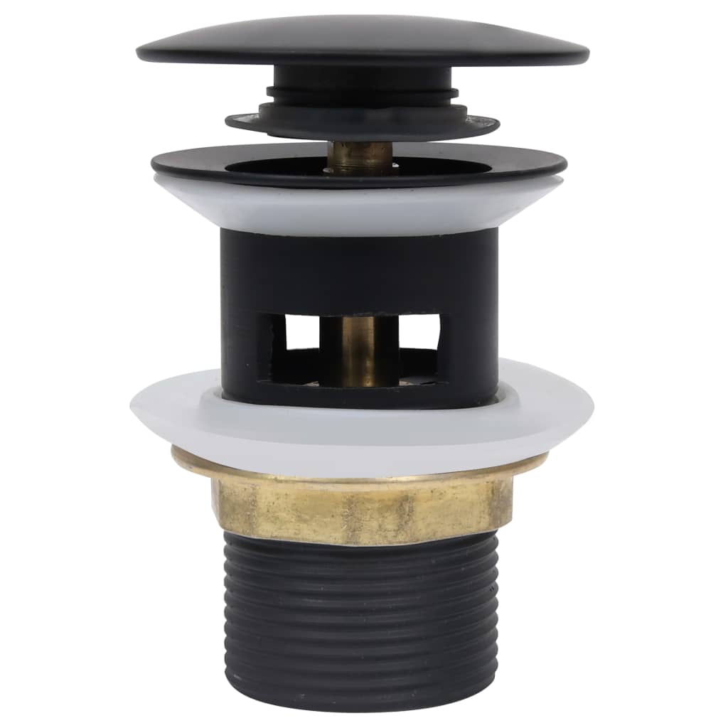 Vidaxl Drain Pop-Up med overløb 6.4x6.4x9.1 cm sort sort