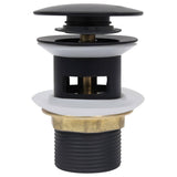 Vidaxl Drain Pop-Up med overløb 6.4x6.4x9.1 cm sort sort