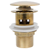 Vidaxl Drain Pop-Up med overløb 6.4x6.4x9.1 cm guldfarvet