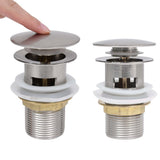 Vidaxl Drain Pop-Up med overløb 6.4x6.4x9.1 cm sølvfarvet