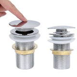 Vidaxl Drain Pop-Up uden overløb 6,4x6,4x9,1 cm kromfarvet