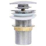 Vidaxl Drain Pop-Up uden overløb 6,4x6,4x9,1 cm kromfarvet