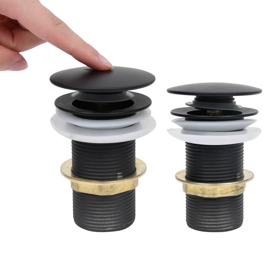Vidaxl Drain Pop-Up uden overløb 6,4x6,4x9,1 cm sort