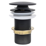 Vidaxl Drain Pop-Up uden overløb 6,4x6,4x9,1 cm sort