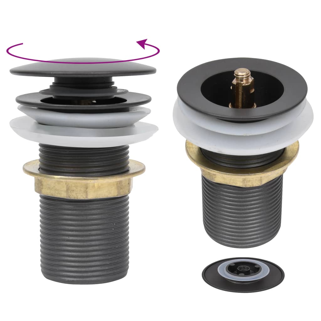 Vidaxl Drain Pop-Up uden overløb 6,4x6,4x9,1 cm grå