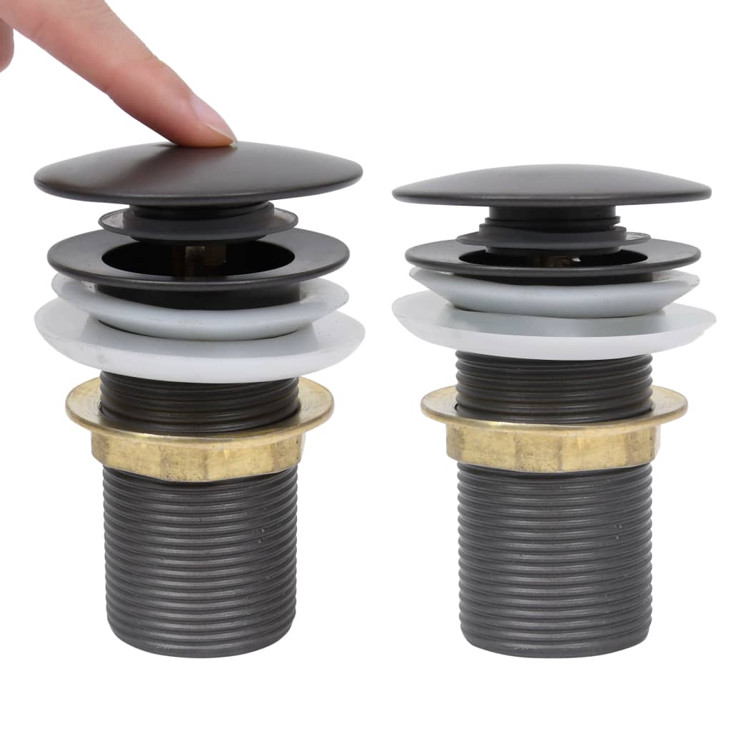 Vidaxl Drain Pop-Up uden overløb 6,4x6,4x9,1 cm grå