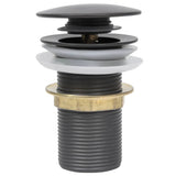 Vidaxl Drain Pop-Up uden overløb 6,4x6,4x9,1 cm grå