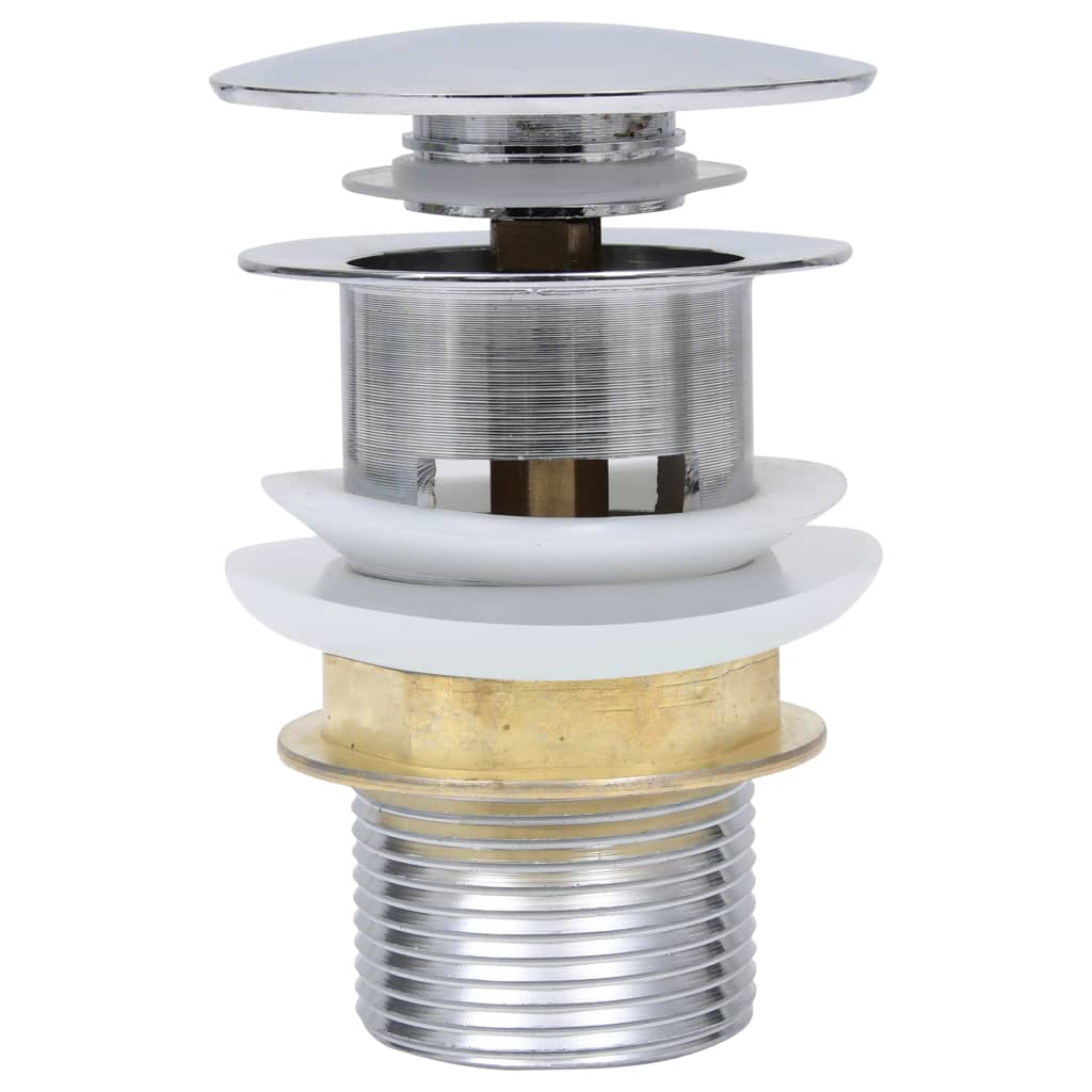 Vidaxl Drain Pop-Up uden overløb 6,4x6,4x9,1 cm sølvfarvet