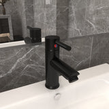 Vidaxl Washbasin vandfører 130x176 mm sort