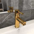 Vidaxl Washbasin vandhane 130x176 mm guldfarvet
