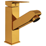 Vidaxl Washbasin vandhane med ørnfunktion 157x172 mm guld -farvet